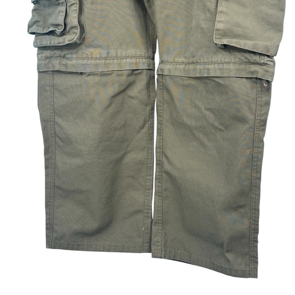Official Boy Scout of America Green Convertible Cargo Pants with Zip-Off Design - Picture 5 of 8